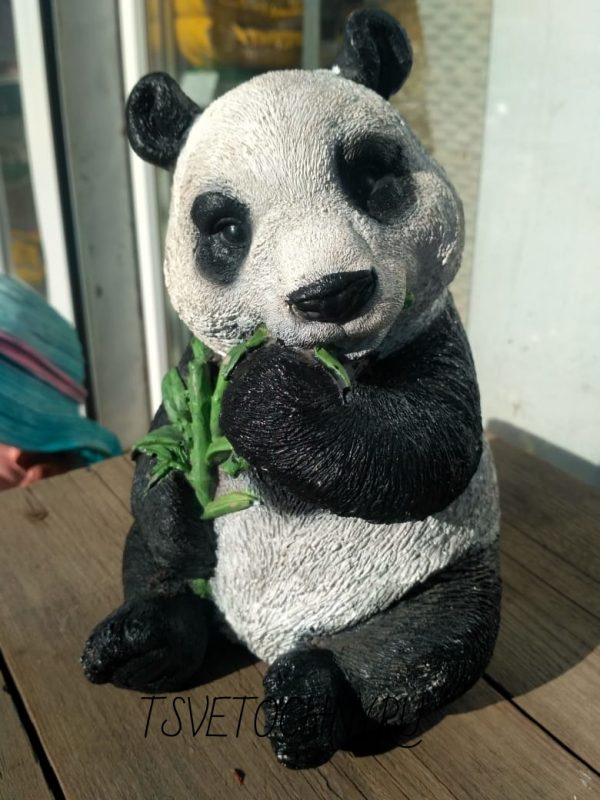 Садовая фигурка "Панда и бамбук"