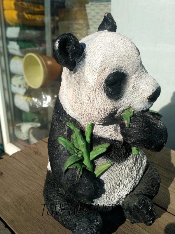 Садовая фигурка "Панда и бамбук"